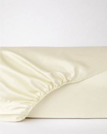 Простынь на резинке Satin 600ТС Avorio